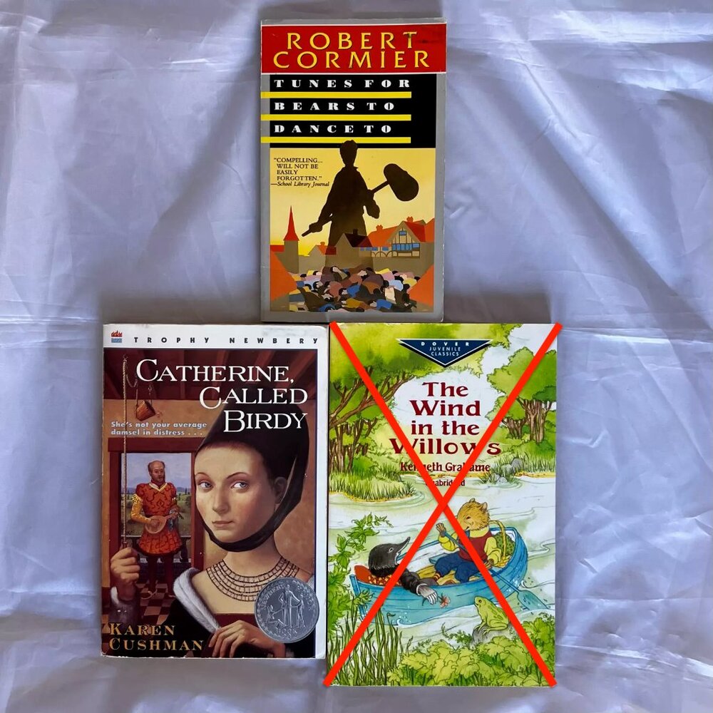 Children's Books LOT of 2 - Catherine Called Birdy & Tunes for Bears - Paperback